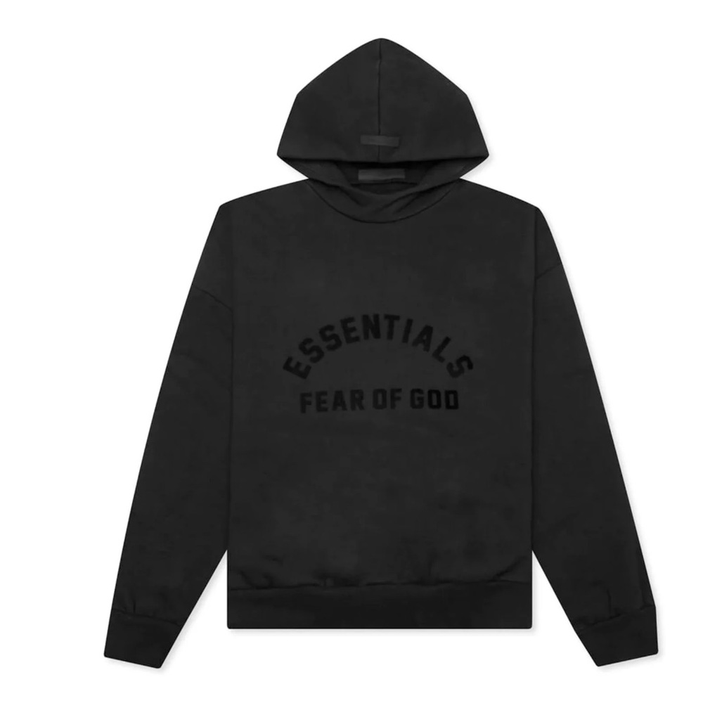 Fear of god- all black - essentials hoodie